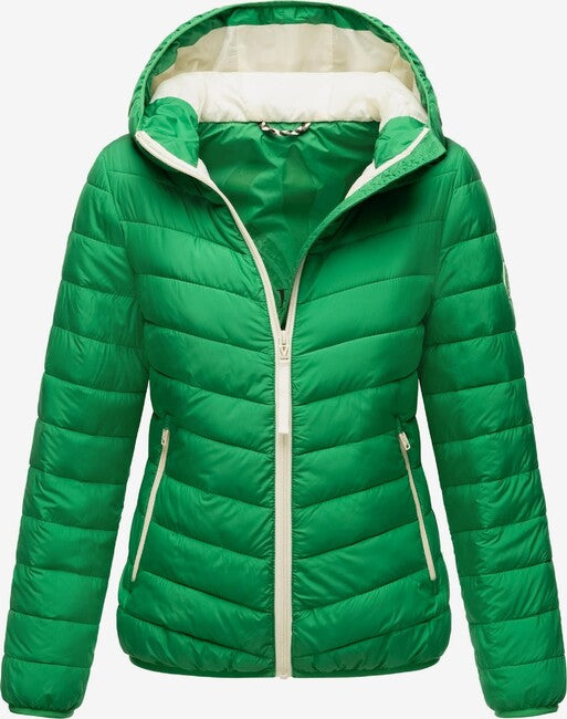 Marikoo Pack Mich Ein giacca leggera di transizione da donna, verde smeraldo