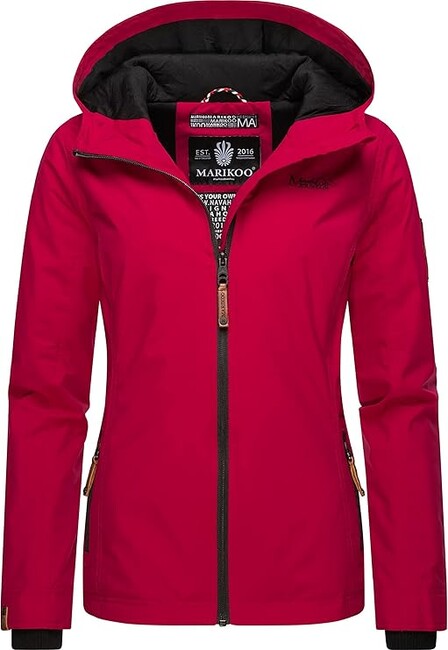 Marikoo Giacca transitoria da donna con cappuccio Brombeere, fucsia