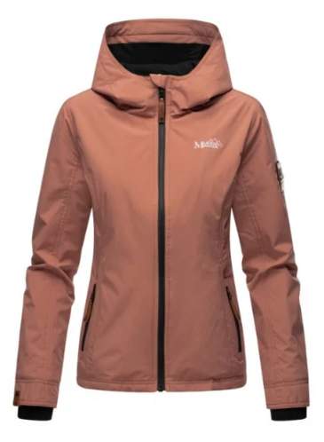 Marikoo BROMBEERE giacca transitoria da donna con cappuccio, terracotta