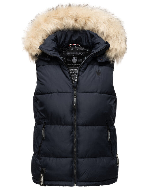 Marikoo Eisflockchen gilet da donna, navy