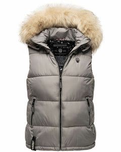 Marikoo Eisflockchen gilet da donna, grigio
