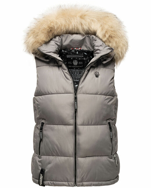 Marikoo Eisflockchen gilet da donna, grigio