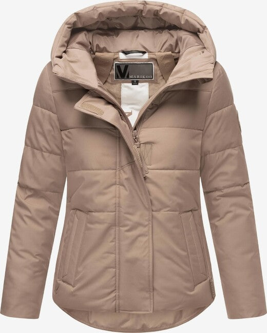 Marikoo Elira16 giacca invernale da donna, taupe grey