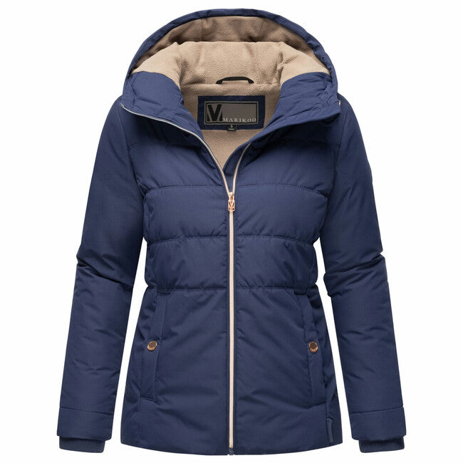 Marikoo Alemee giacca invernale da donna con cappuccio, blu brillante