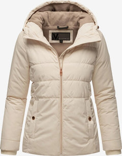 Marikoo Alemee giacca invernale con cappuccio da donna, Cream