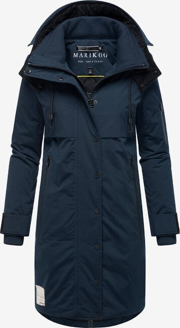 Marikoo Anoukaa giacca invernale da donna con cappuccio, blu navy