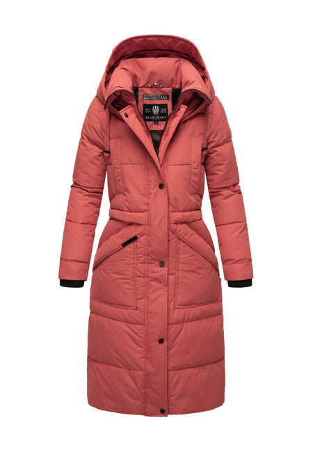 Marikoo Ayumii giacca invernale da donna con cappuccio, rouge