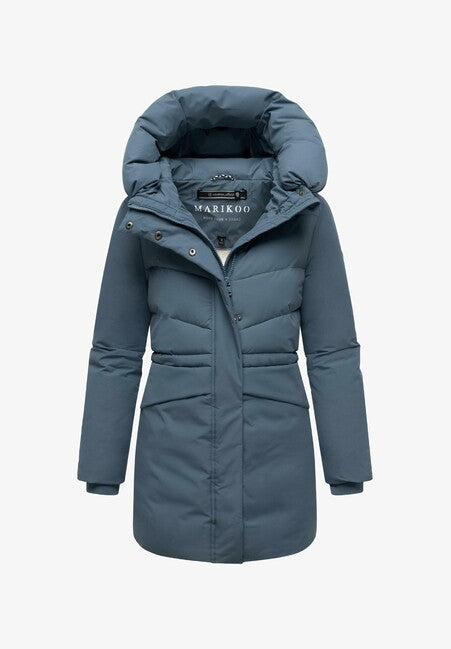 Marikoo Delilah16 giacca invernale da donna con cappuccio, blu polveroso