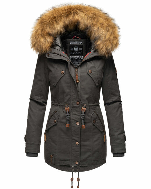Marikoo La Viva Princess giacca invernale da donna con cappuccio, antracite