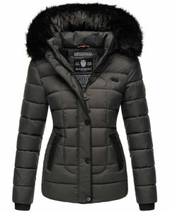Marikoo Unique giacca invernale da donna con cappuccio, Anthracite