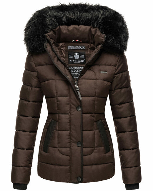 Marikoo Unique marikà invernale da donna giacca, dark choco