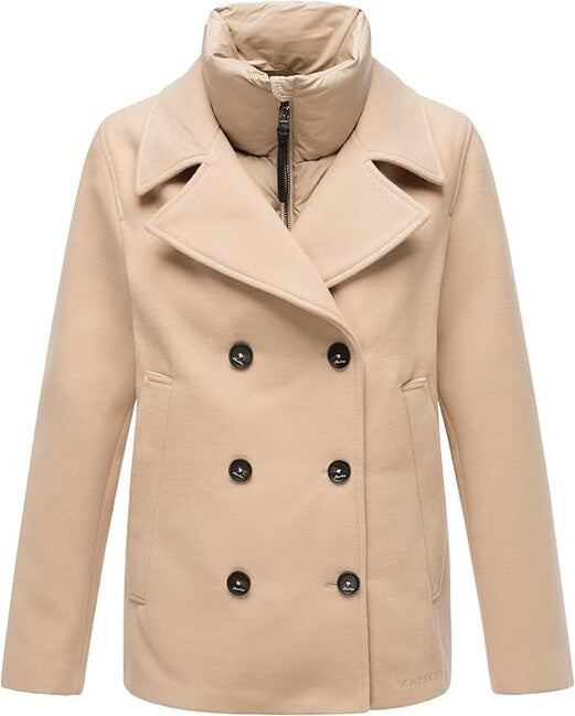 Marikoo Aylaraa cappotto corto da donna, beige
