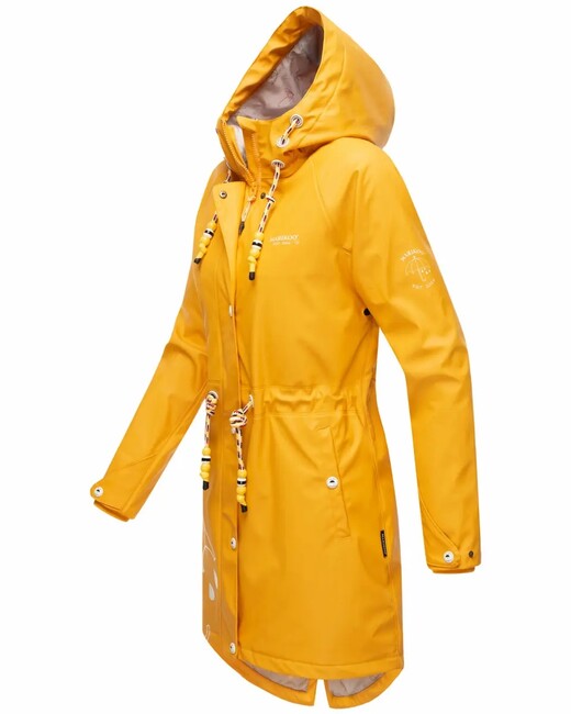 Marikoo DANCING UMBRELLA giacca impermeabile donna, gialla ambra