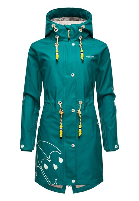 Marikoo DANCING UMBRELLA giacca impermeabile donna, verde scuro