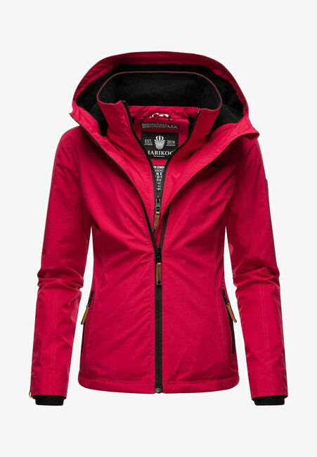 Marikoo ERDBEERE giacca transitoria da donna con cappuccio, fucsia