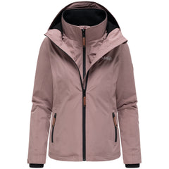 Marikoo Erdbeere giacca mezza stagione da donna con cappuccio, Mauve