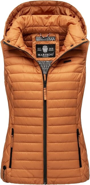 Marikoo Hasenpfote gilet di transizione da donna, cannella arrugginita