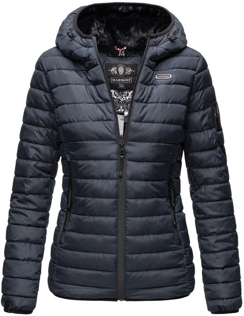 Marikoo Jaylaa giacca invernale da donna con cappuccio, navy