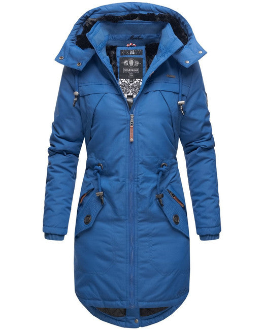 Marikoo Kamii giacca invernale da donna con cappuccio, blu