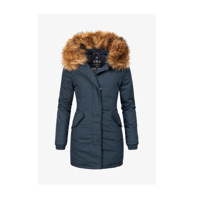 Marikoo Karmaa giacca invernale da donna con cappuccio, blu