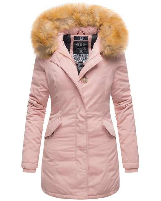 Marikoo Karmaa giacca invernale da donna con cappuccio, rosa