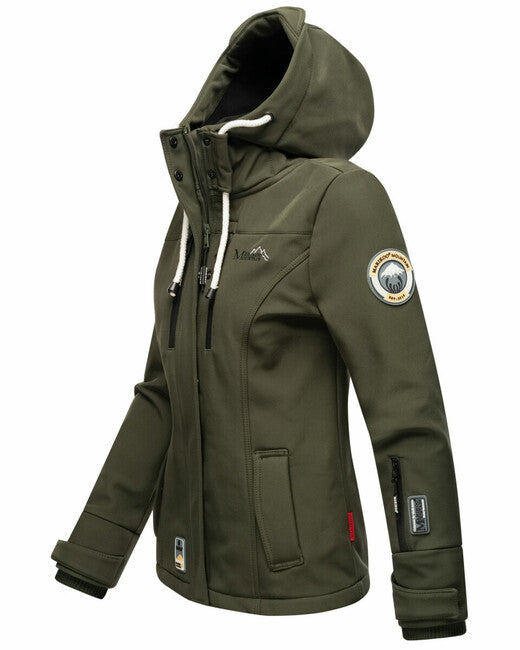 Marikoo KLEINE ZICKE giacca transitoria da donna con cappuccio, verde