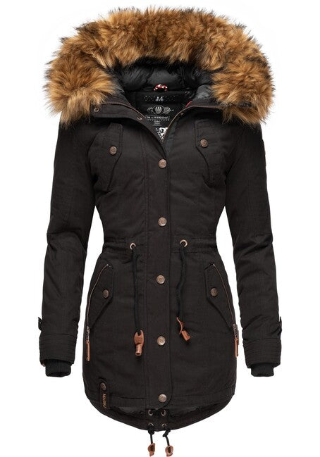 Marikoo La Viva Princess giacca invernale da donna con cappuccio, nera