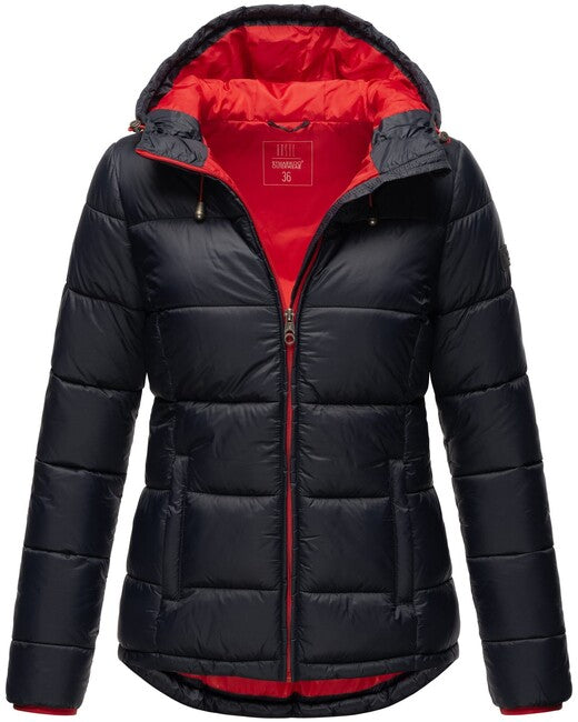 Marikoo Leandraa giacca transitoria da donna con cappuccio, navy