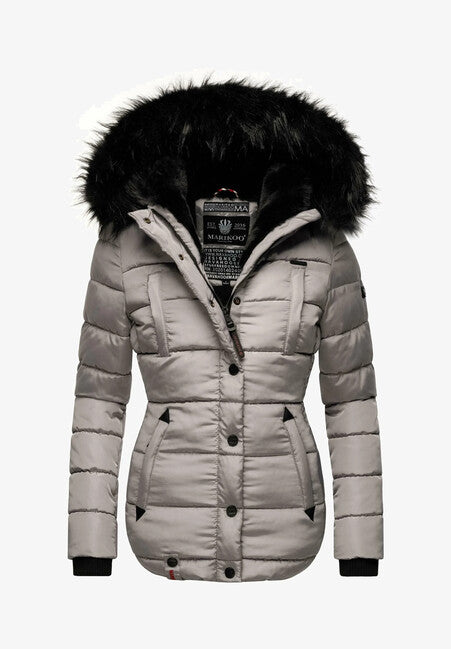 Marikoo Lotusblute giacca invernale da donna, grigia zinco