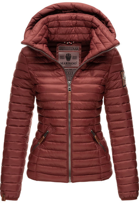 Marikoo Lowenbaby giacca transitoria da donna con cappuccio, bordeaux