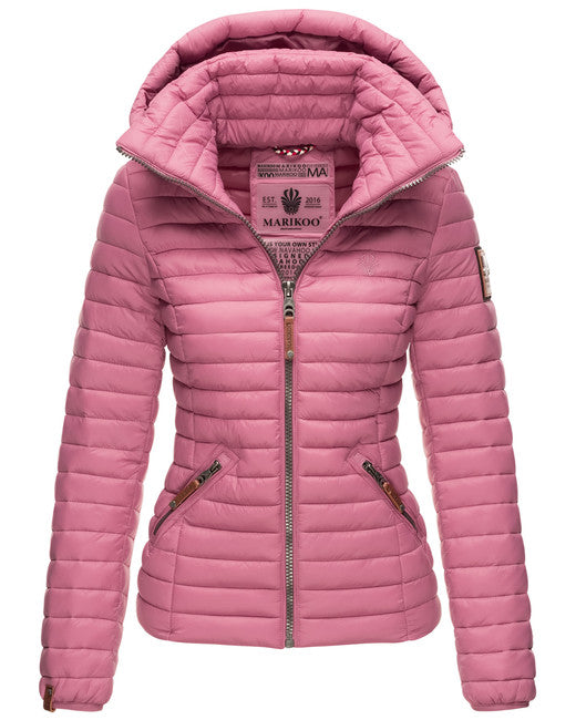 Marikoo Lowenbaby giacca transitoria da donna con cappuccio, rosa scuro