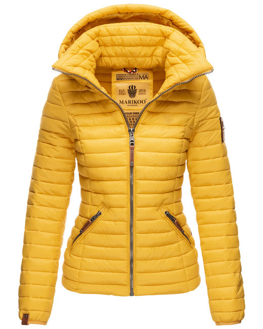 Marikoo LOWENBABY giacca transitoria da donna con cappuccio, gialla