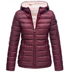 Marikoo Lucy women's transitional jacket with hood, Wine