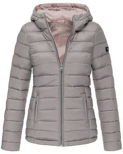 Marikoo Lucy transitional jacket with hood, grey
