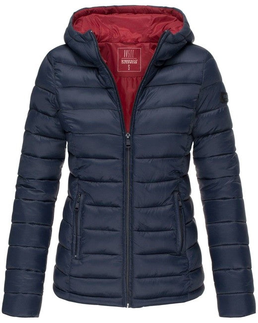 Marikoo Lucy giacca transitoria da donna con cappuccio, navy