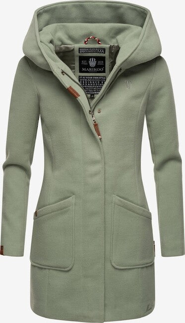 Marikoo MAIKOO cappotto invernale da donna con cappuccio, menta fumé