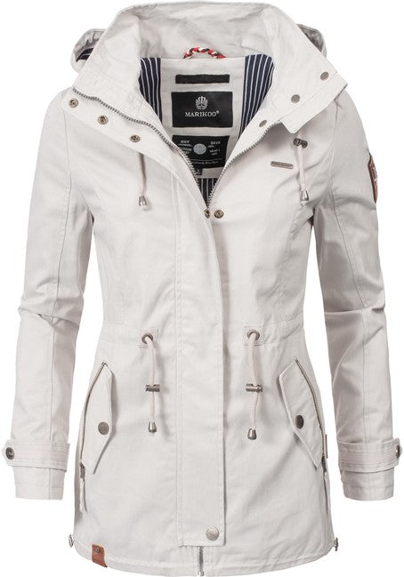 Marikoo Nyokoo giacca transitoria con cappuccio, grigio chiaro
