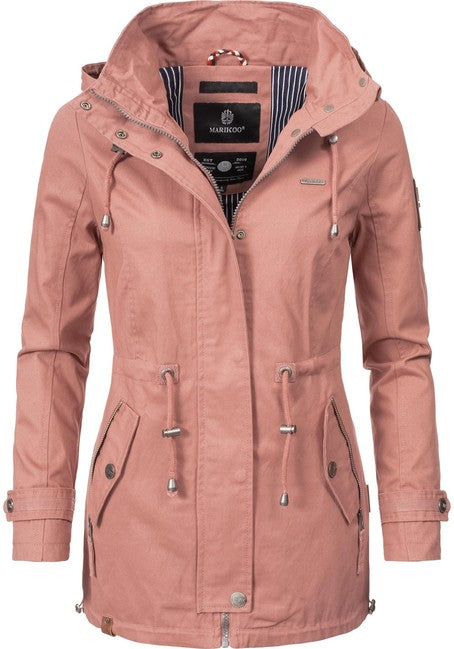 Marikoo Nyokoo giacca transitoria da donna con cappuccio, rosa