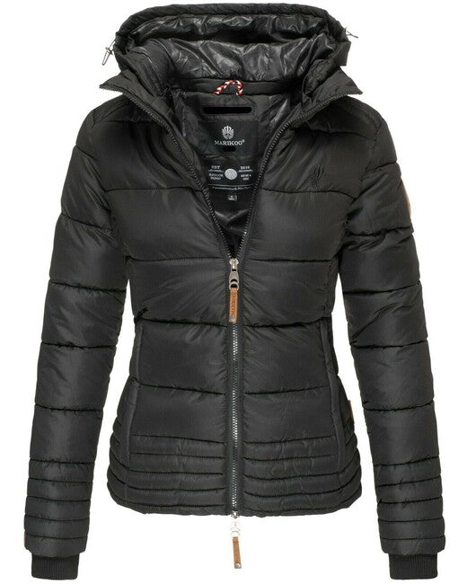 Marikoo SOLE giacca invernale da donna con cappuccio, nera