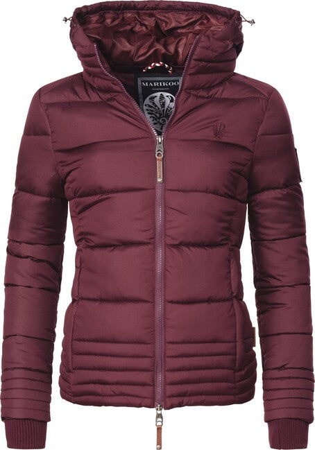 Marikoo SOLE giacca invernale da donna con cappuccio, vino