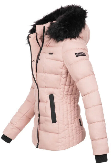 Marikoo Unique giacca invernale da donna con cappuccio, rosa