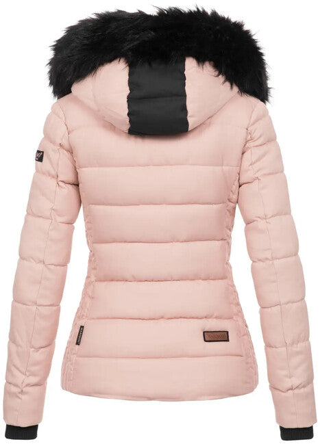 Marikoo Unique giacca invernale da donna con cappuccio, rosa