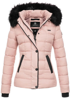 Marikoo Unique giacca invernale con cappuccio da donna, rosa