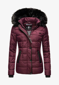 Marikoo Unique giacca invernale con cappuccio da donna, Wine