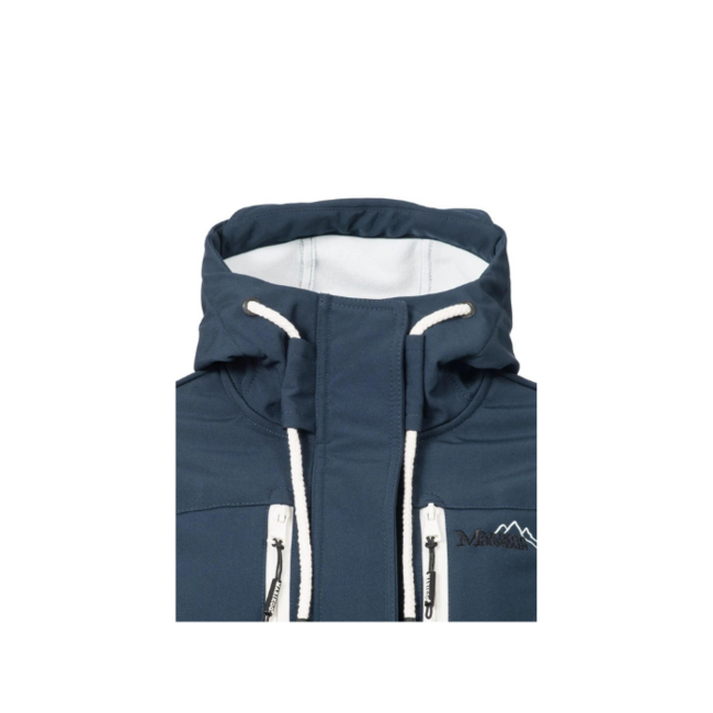 Marikoo ZIMTZICKE giacca invernale softshell da donna con cappuccio, blu