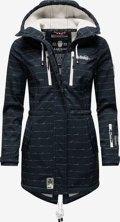 Marikoo ZIMTZICKE P ženska zimska softshell jakna s kapuco, Navy
