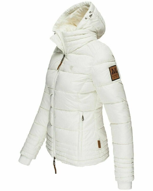 Marikoo SOLE giacca invernale da donna con cappuccio, bianca