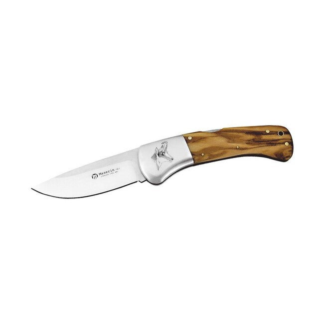 Maserin Sporting cm.22 coltello manico in legno con logo