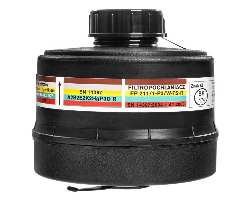 Maskpol Filtro combinato FP 211/1-P3/W/FF p3 per maschera antigas