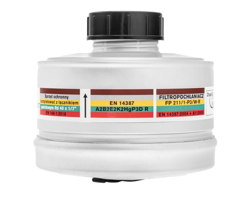 Maskpol Filtro combinato FP 211/1-P3/W-R/FF P3 per maschera antigas